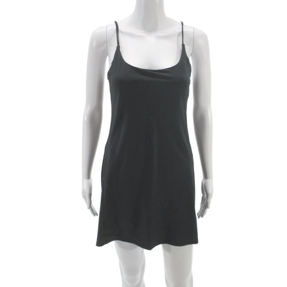Abercrombie & Fitch Women Slip Dress Black Mock Neck Sleeveless Short Size XS